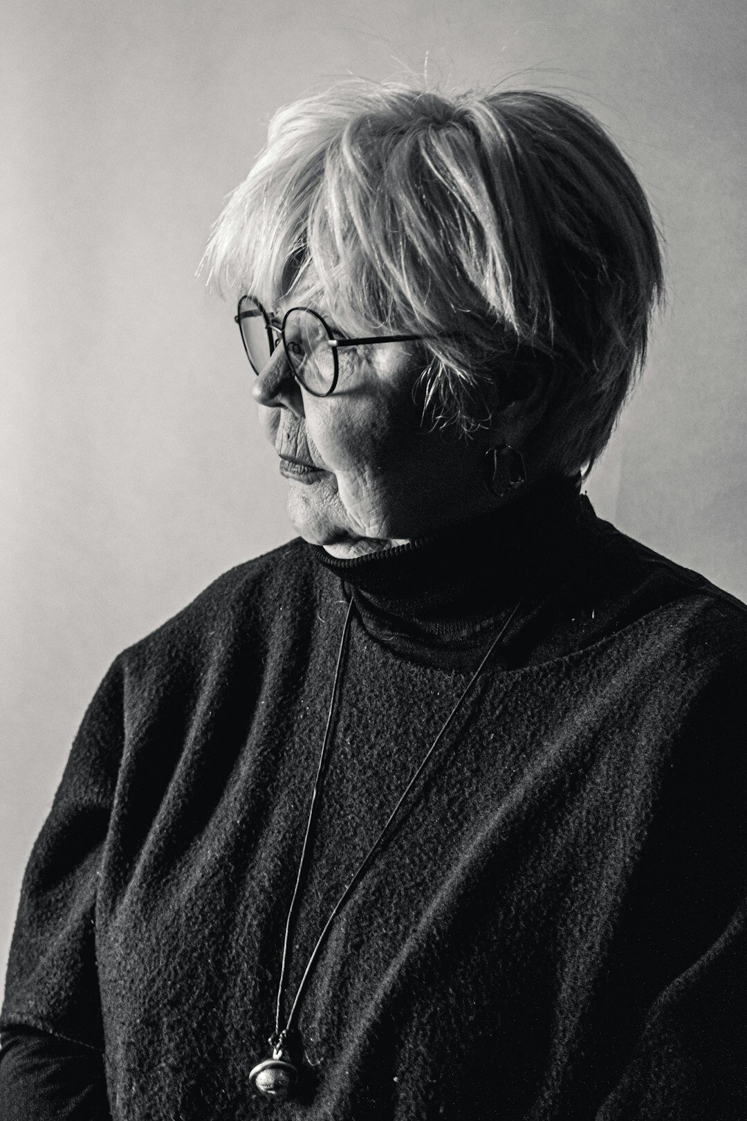 Senior Danish female editor-in-chief portrait