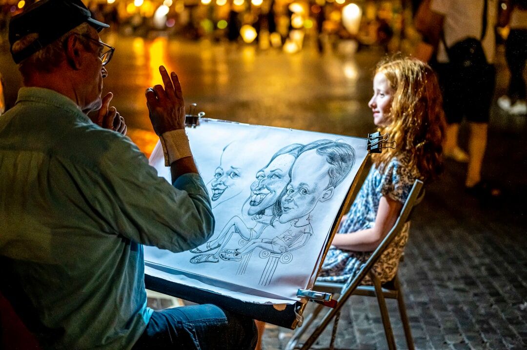 street artist at work